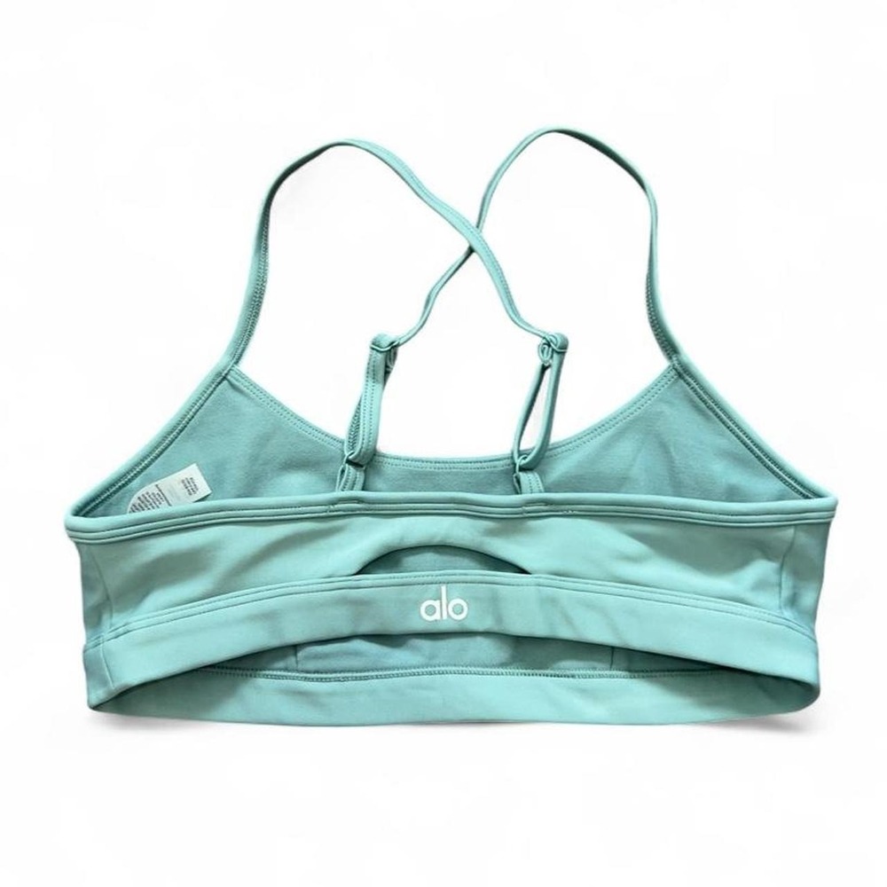 Alo Yoga Airlift Intrigue Bra Teal Size Small Yoga Pilates Lifestyle